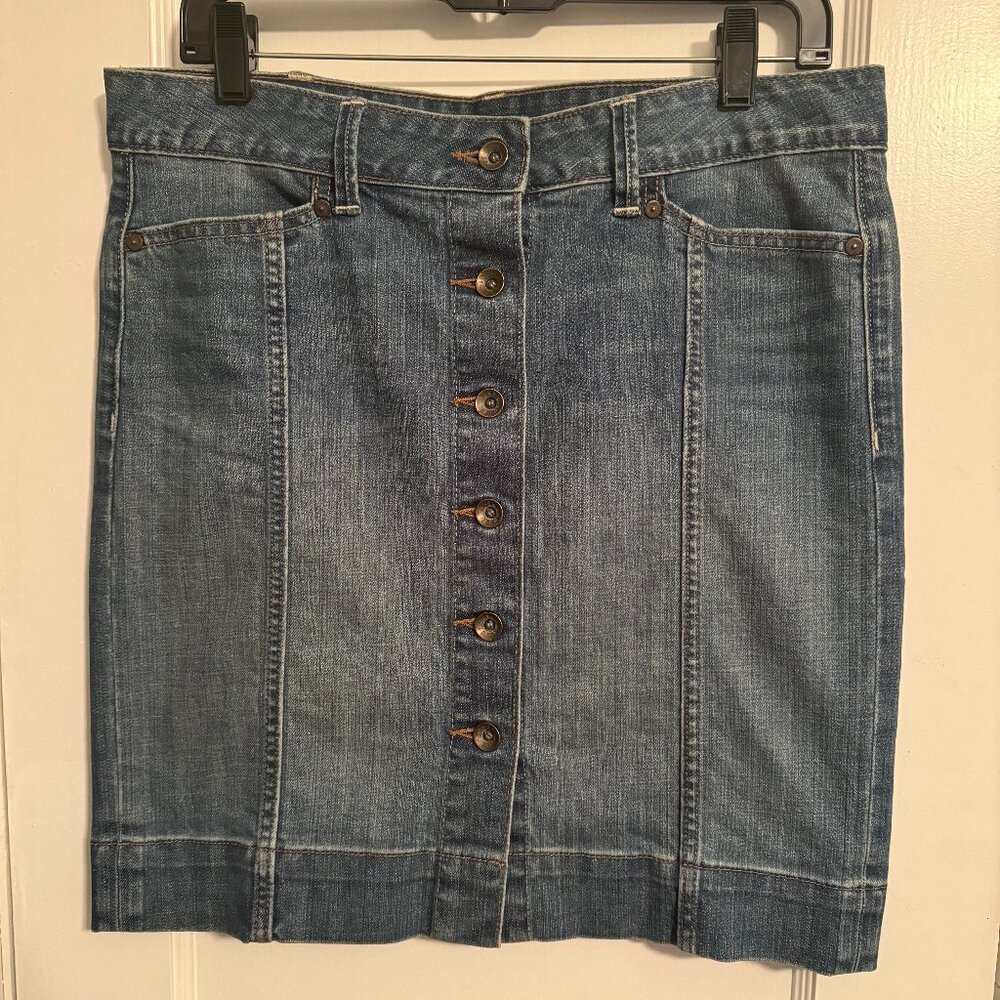 Gap Denim A-Line Skirt - 1969 Limited Edition, Button down, 6